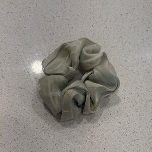 Shiny Mint Green Scrunchie